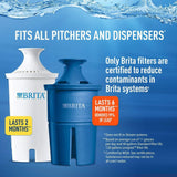 Brita Pitchers 060258355093 Brita Water Pitcher with 1 Longlast Filter, BPA Free-Everyday, Large 10 Cup, Black