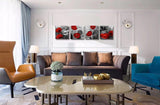 Red Wall Art Elegant Poppy Red Flower Wall Art Plant Abstract Art Poppy Canvas Wall Art