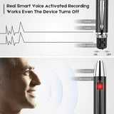 RECJOY 16GB Digital Voice Activated Recorder for Lectures Meetings,Metal Recording Device
