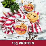 Quest Nutrition Chocolate Chip Protein Cookie, High Protein, Low Carb, Gluten Free, Soy Free, 12 Count