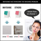 MAYSHINE 20x32 Inches Non-Slip Bathroom Rug Shag Shower Mat Machine-Washable Bath Mats with Water Absorbent Soft Microfibers of - Beige