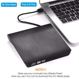 [Updated Version] External CD Drive, ACETEND USB 3.0 Portable CD DVD +/-RW Drive Slim DVD/CD ROM Rewriter Burner Writer, High Speed Transfer (Gray)