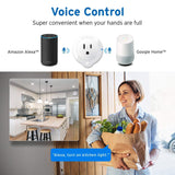 Etekcity Smart Plug, Works with Alexa, Google Home and IFTTT, WiFi Energy Monitoring Mini Outlet with Timer (2-Pack), No Hub Required, ETL , White