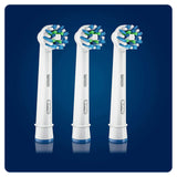 Oral-B Cross Action Electric Toothbrush Replacement Brush Heads Refill, 3 Count