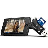 MOSPRO Trail Camera Viewer for iPhone iPad Mac & Android, SD & Micro SD Memory Card Reader to View Photos, Videos from any Wildlife Scouting Game Cam