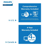 Philips 276E9QDSB 27" Frameless Monitor, Full HD 1920x1080 IPS, 75Hz, 124% sRGB & 93% NTSC, FreeSync, HDMI/DVI-D/VGA, VESA