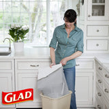 Glad Tall Kitchen Drawstring Trash Bags - OdorShield 13 Gallon White Trash Bag, Febreze Fresh Clean - 110 Count