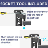 Mounting Dream Full Motion TV Wall Mounts Bracket with Perfect Center Design