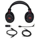 HyperX Cloud Flight - Wireless Gaming Headset, with Long Lasting Battery Up to 30 hours of Use, Detachable Noise Cancelling Microphone, Red LED Light
