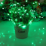 Fairy String USB Plug-in Lights - 33ft Long Twinkle Lights - Color Change Firefly Lights- 13 Vibrant Colors