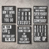 Inspirational Wall Art Poster Prints Quote Positive Affirmation Motivational Wall Art Quotes Pictures