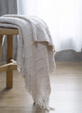 Bourina Sofa Couch Throw Beige, 50"x60",