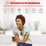 LETSCOM Bluetooth Headphones IPX7 Waterproof, Wireless Sport Earphones, BlackGray