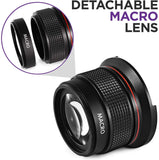 Altura Photo 58MM 0.35x Fisheye Wide Angle Lens with Macro Close-Up Portion