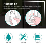 ICEPURE PRO NSF53&42 Certified DA29-00020B Refrigerator Water Filter,  4PACK