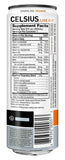 CELSIUS Sparkling Orange Fitness Drink, ZERO Sugar, 12oz. Slim Can, 12 Pack
