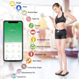 RENPHO Bluetooth Body Fat Scale, Weight Scale Digital Bathroom Smart Body Composition Analyzer Wireless BMI Scale Health Monitor, 396 lbs/180kg
