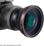 Neewer 58MM 0.43x Professional HD Wide Angle Lens (Macro Portion) for Canon EOS Rebel 77D T7i T6s T6i T6 T5i T5 T4i T3i T3 SL1 1100D 700D 650D