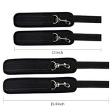 Sex Bondage for Couples with Spreader Bar 2X2 Wrists Ankle Cuffs, PALOQUETH BDSM Toy Bedroom Restraints for Sex with Blindfold Feather Tickler