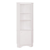 Prepac WSCC-0604-1 Elite Home Corner Storage Cabinet Tall 1-Door, White
