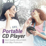 Coby Portable Compact Anti-Skip CD Player – Lightweight & Shockproof Music Disc Player