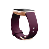 Fitbit Versa 2 Health & Fitness Smartwatch with Heart Rate, Music, Alexa Built-in, Sleep & Swim Tracking, Bordeaux/Copper Rose (S & L Bands Included)