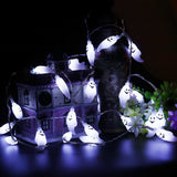 Halloween Ghost String Lights, 14.7ft 40 LED Battery Operated Halloween Lights