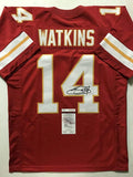 Autographed/Signed Sammy Watkins Kansas City Red Football Jersey JSA COA