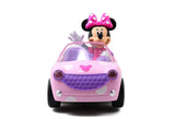 Jada Toys Disney Junior Minnie Mouse Roadster RC Car with Polka Dots, 27 MHz
