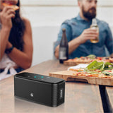 DOSS SoundBox Touch Wireless Bluetooth V4.0 Portable Speaker with HD Sound and Bass, 12H Playtime, Built-in Mic, Portable Wireless Speaker  (Black)