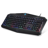 EagleTec K005-BA PC Gaming Keyboard and Mouse Combo Wired LED RGB Backlit Keyboard with Multimedia Keys & 5 Button Mouse (RGB Keyboard & Mouse Set)