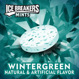 ICE BREAKERS Sugar Free Mints, Wintergreen 1.5 Ounce (Pack of 8)