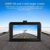 Dash Cam, Crosstour 1080P Car DVR Dashboard Camera Full HD with 3" LCD Screen 170°Wide Angle, WDR,G-Sensor,Loop Recording and Motion Detection(CR300)
