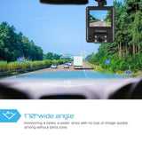Uber Dual Lens Dash Cam Built-in GPS in Car Dashboard Camera Crosstour 1080P Front and 720P Inside with Parking Monitoring, Infrared Night Vision