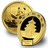 2016 CN -Present China Gold Panda (Random Year) 1 Gram Brilliant Uncirculated
