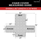 Easy-Going Sofa Slipcover Reversible Sofa Cover Anti-Slip Foams Couch (Chair, Army Green/Beige)