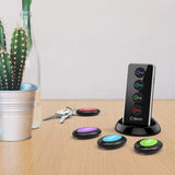 Key Finder, Esky Wireless Rf Item Locator Item Tracker Support Remote Control, 1 RF Transmitter and 4 Receivers - Wireless Key Rf Locator