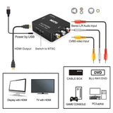 RCA to HDMI, GANA 1080P Mini RCA Composite CVBS AV to HDMI Video Audio Converter Adapter