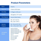 FilterPro Replacement for Refrigerator Water Filter Kenmore 9084, 9006 (3 Pack)