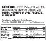Just the Cheese Bars, Crunchy Baked Low Carb Snack Bars. 100% Natural Cheese. High Protein and Gluten Free, Grilled Cheese (12 Two-Bar Packs)