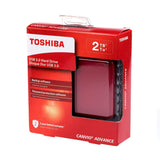 Toshiba Canvio Advance 2TB Portable External Hard Drive USB 3.0, Red (HDTC920XR3AA)