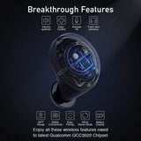 Wireless Earbuds, GoNovate Demi Bluetooth 5.0 Earbuds with Metallic Charging Case Apt-X Incredible Sound Quality CVC8.0 Noise Cancelling