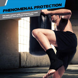 POWERLIX Ankle Brace Compression Support Sleeve (Pair) for Injury Recovery, Joint Pain and More. Plantar Fasciitis Foot Socks