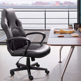 Furmax Office Chair Desk Leather Gaming Chair, High Back Ergonomic Adjustable Racing Chair