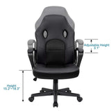 Furmax Office Chair Desk Leather Gaming Chair, High Back Ergonomic Adjustable Racing Chair