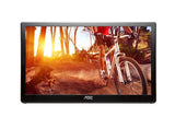 AOC e1659Fwu 15.6-Inch Ultra Slim 1366x768 Res 200 cd/m2 Brightness USB 3.0-Powered Portable LED Monitor w/ Case