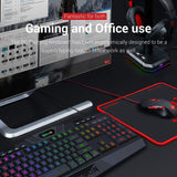 Redragon S101 PC Gaming Keyboard and Mouse Combo Wired LED RGB Backlit with Multimedia Keys Wrist Rest Mouse with 3200 DPI ( Mouse and Keyboard Set)