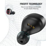 Wireless Earbuds,Kissral Bluetooth 5.0 Earbuds with 3000mAh Charging Case LED Battery Display