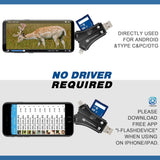 MOSPRO Trail Camera Viewer for iPhone iPad Mac & Android, SD & Micro SD Memory Card Reader to View Photos, Videos from any Wildlife Scouting Game Cam