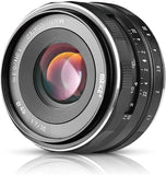 Meike MK-E-35-1.7 35mm F1.7 Large Aperture Manual Prime Fixed Lens APS-C for Sony E-Mount Digital Mirrorless Cameras A7III A9 NEX 3 3N